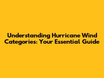 Understanding Hurricane Wind Categories: Your Essential Guide