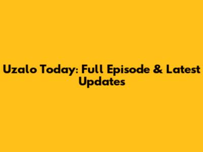 Uzalo Today: Full Episode & Latest Updates
