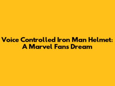Voice Controlled Iron Man Helmet: A Marvel Fan's Dream