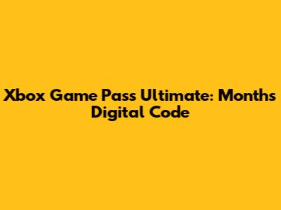 Xbox Game Pass Ultimate: Months Digital Code