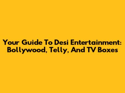 Your Guide To Desi Entertainment: Bollywood, Telly, And TV Boxes