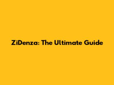 ZiDenza: The Ultimate Guide